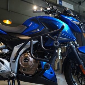 HYPERRIDER Bajaj Dominar Crash Guard Type 2 with frame sliders heavy duty engine protection