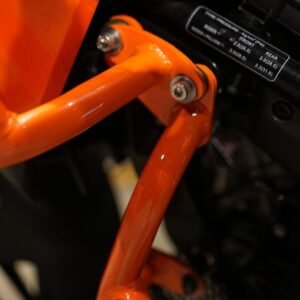 Hyperrider Crash Guard installed on KTM 390 X-ADV for engine protection