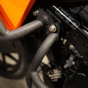 Hyperrider Crash Guard installed on KTM 390 X-ADV for engine protection