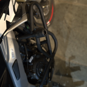 HYPERRIDER crash guard installed on Bajaj Pulsar NS400Z bike