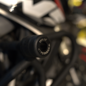 HYPERRIDER crash guard installed on Bajaj Pulsar NS400Z bike