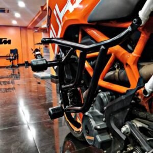 HYPERRIDER KTM Duke 250 390 Crash Guard with CNC Frame Sliders BS4 BS6