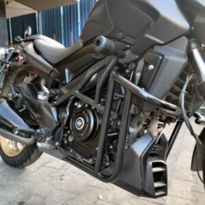 HYPERRIDER Bajaj Dominar Crash Guard Type 2 with frame sliders heavy duty engine protection