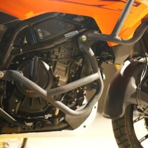 Hyperrider Crash Guard installed on KTM 390 X-ADV for engine protection