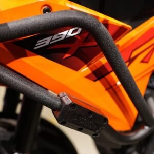 Hyperrider Crash Guard installed on KTM 390 X-ADV for engine protection