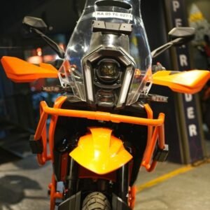 Hyperrider Crash Guard installed on KTM 390 X-ADV for engine protection