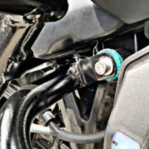 Hyperrider Crash Guard Type 2 for Bajaj Dominar 250 UG with frame sliders and 2-piece protection design