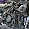 Hyperrider Crash Guard Type 2 for Bajaj Dominar 250 UG with frame sliders and 2-piece protection design