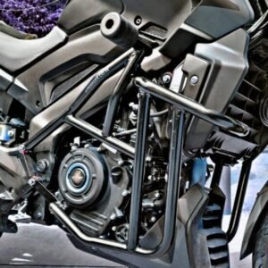 Hyperrider Crash Guard Type 2 for Bajaj Dominar 250 UG with frame sliders and 2-piece protection design