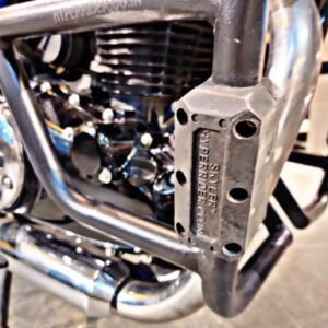 Hyperrider Honda CB350 Crash Guard Type 1 heavy duty mild steel engine protection with universal slider mount