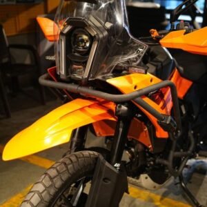 Hyperrider Crash Guard installed on KTM 390 X-ADV for engine protection
