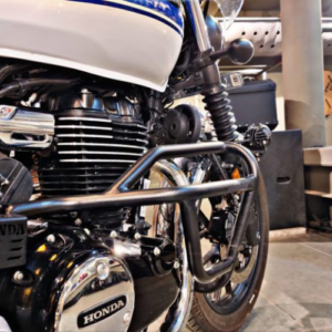 Hyperrider Honda CB350 Crash Guard Type-2 with slider heavy-duty mild steel protection