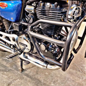 Hyperrider Honda CB350 Crash Guard Type-2 with slider heavy-duty mild steel protection